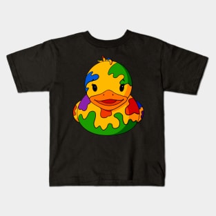 Messy Rubber Duck Kids T-Shirt